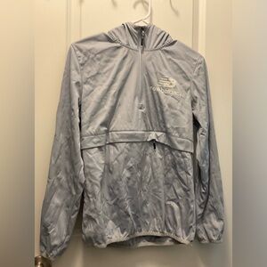 New Balance Women Grayish Blue Quarter Zip Jacket